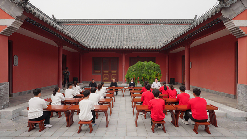 “一块豆腐话清廉”思政课。滁州市委网信办供图